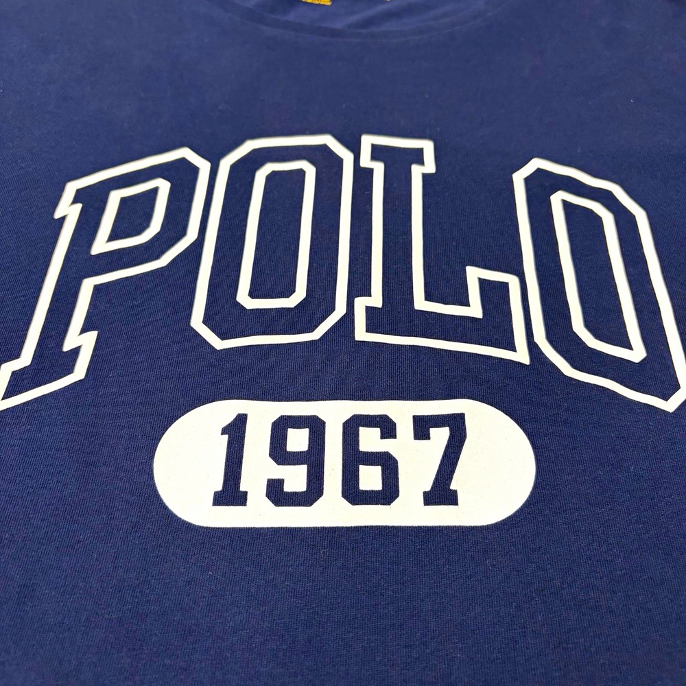 Polo Ralph Lauren Navy Blue "POLO 1967" Graphic T-Shirt Mens Extra Large XL